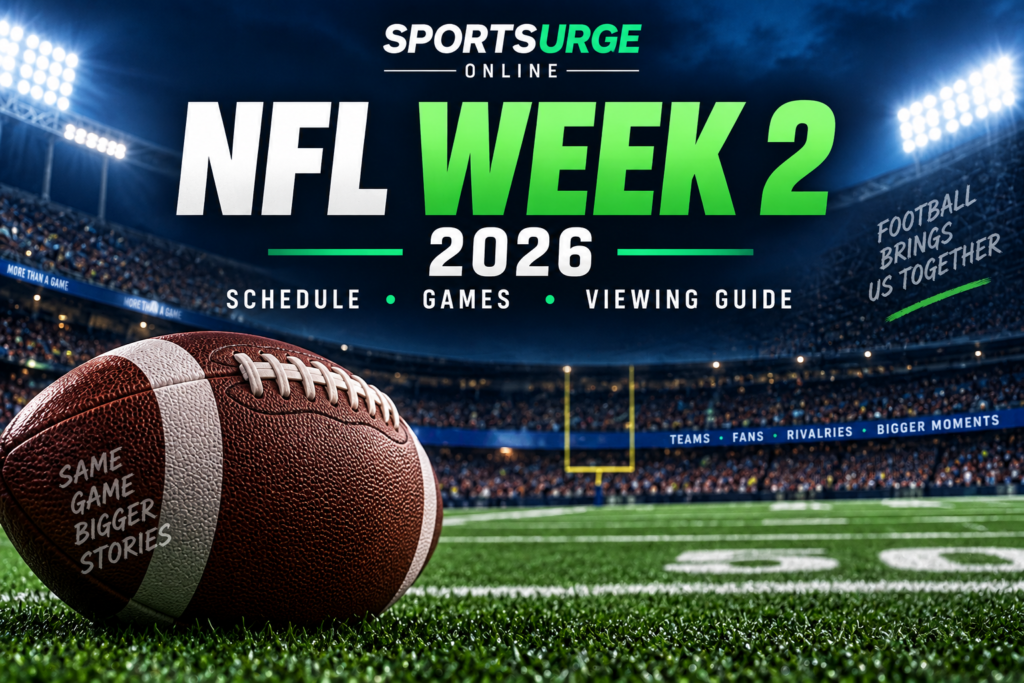 NFL Week 2 2026 schedule games and viewing guide
