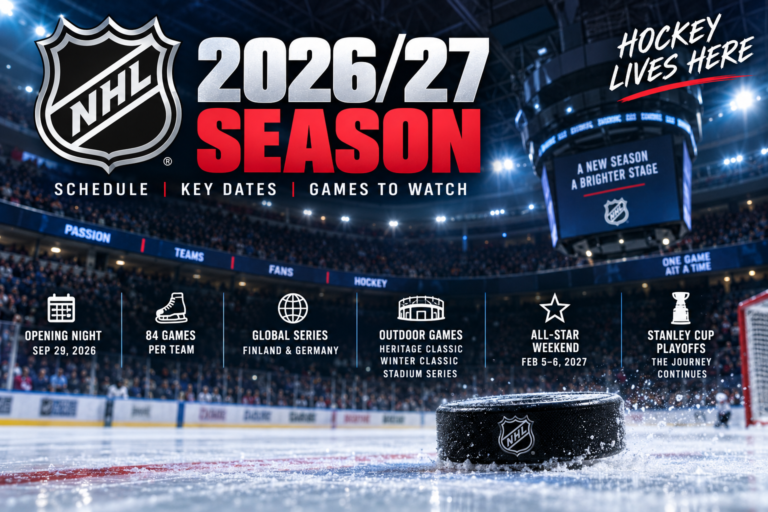 NHL 2026/27 schedule key dates and games to watch